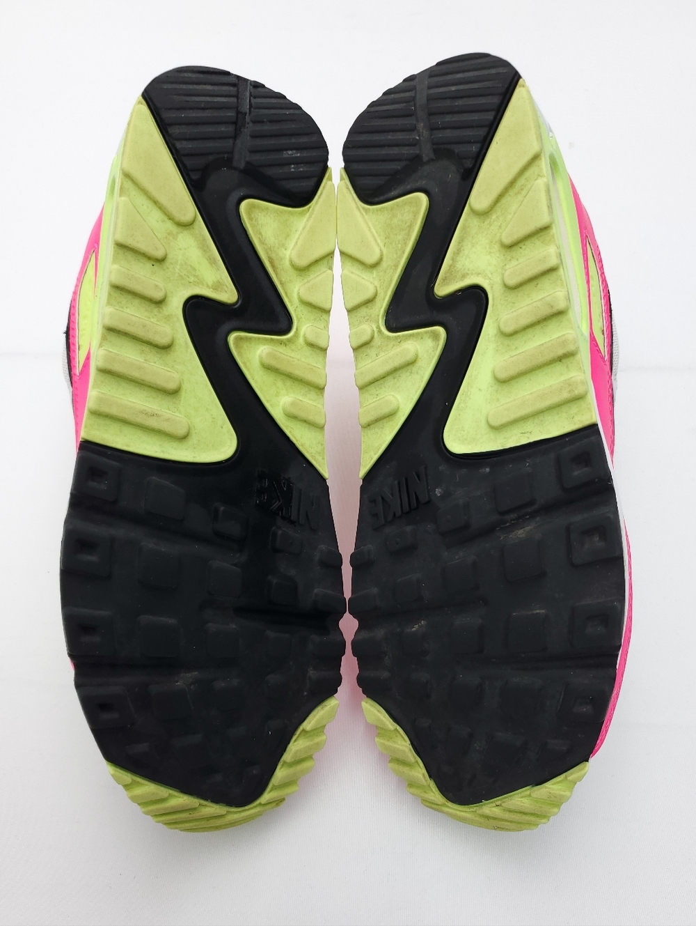 NIKE Air Max 90 Sneakers Watermelon White/Pink Neon Activewear Shoes Womens Sz 9 - Picture 8 of 10
